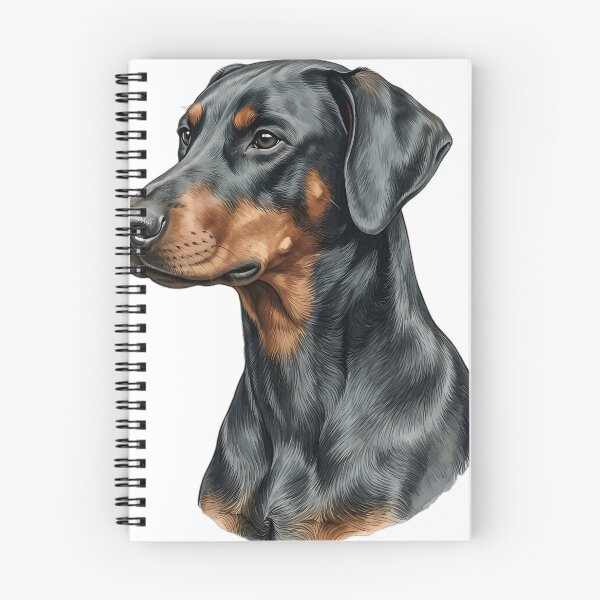 Item preview, Vintage Naturalist Doberman Pinscher Portrait — Antique Dog Breed Art designed and sold by Catch333.