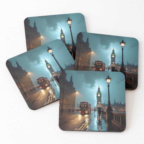 Item preview, Rain on Westminster Bridge - London Twilight designed and sold by nhk999.