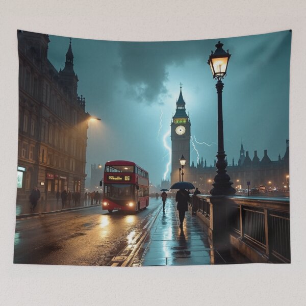 Item preview, Rain on Westminster Bridge - London Twilight designed and sold by nhk999.