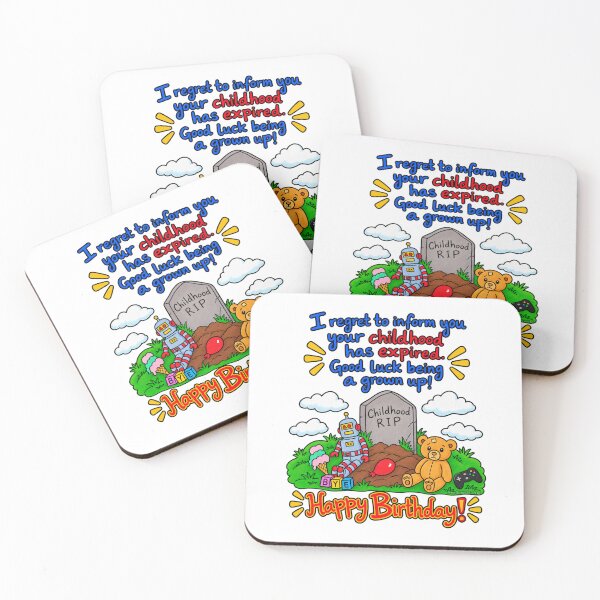 Item preview, Funny Childhood Expired Birthday – Growing Up Humor designed and sold by newsuept25.art.