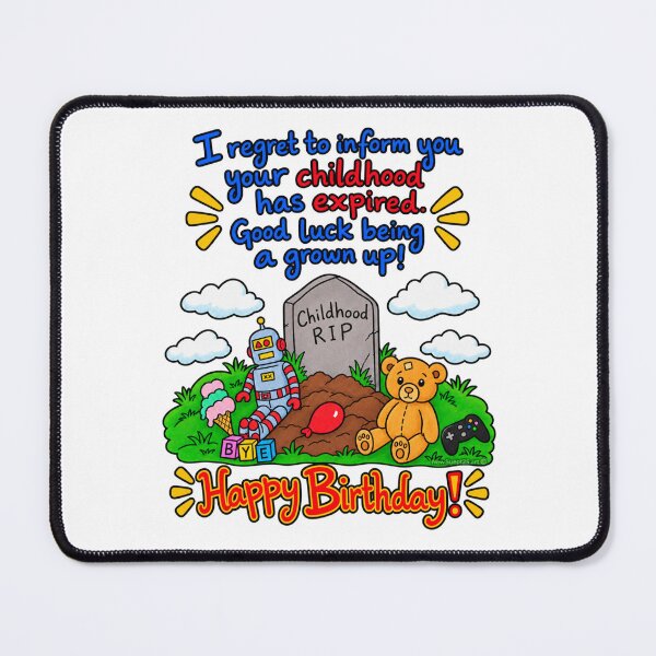 Item preview, Funny Childhood Expired Birthday – Growing Up Humor designed and sold by newsuept25.art.