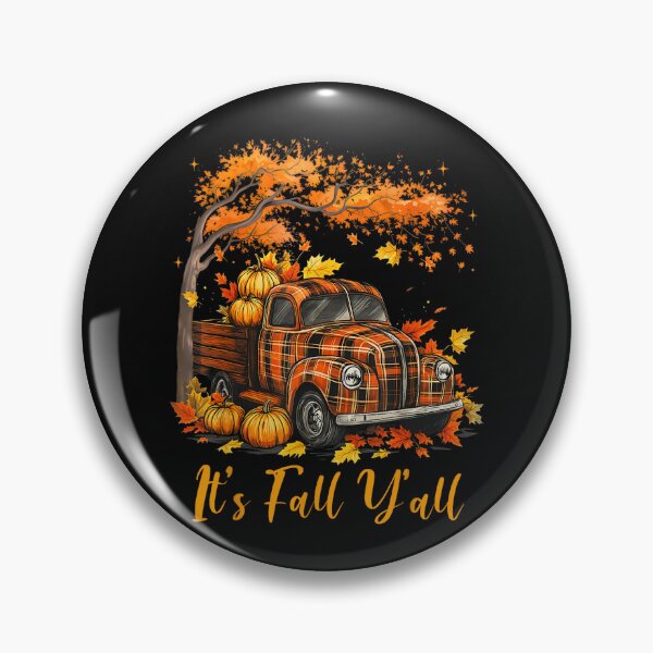 Item preview, Truck and Pumpkin It's Fall Ya'll designed and sold by jackelmbradyt.
