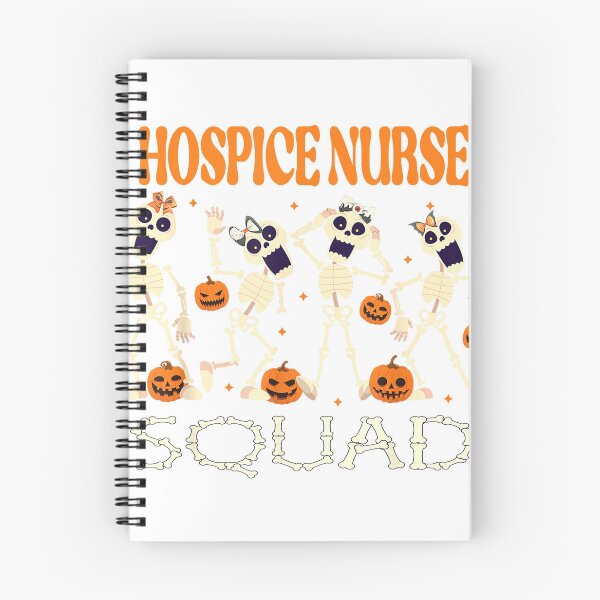 Item preview, Nurse Squad Skeleton Pumpkin Spooky Halloween Hospice Nurse T-Shirt designed and sold by PrintWaveMagic.