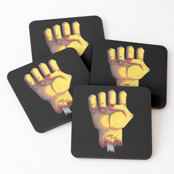 Item preview, Raised Fist Scar-E-Moji (Original Edition) Zombie Fist Horror Art designed and sold by Grimmlar.