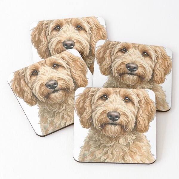Item preview, Vintage Naturalist Goldendoodle Portrait — Antique Dog Breed Art designed and sold by Catch333.