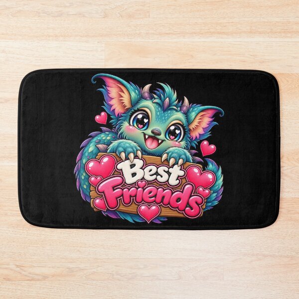 Item preview, Best Friends Blue Creature – Cute Kawaii Fantasy Friendship Design designed and sold by aventi24.
