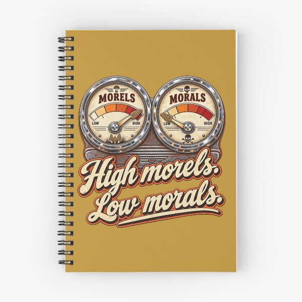 Item preview, High Morels Low Morals - Funny Morel Mushroom Hunting designed and sold by LottiesLuck.