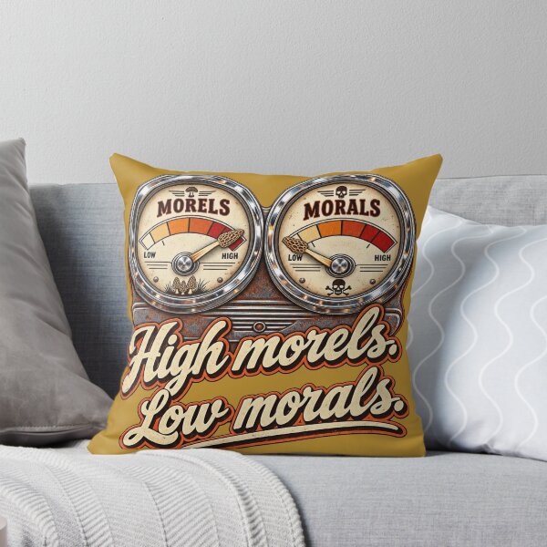 Item preview, High Morels Low Morals - Funny Morel Mushroom Hunting designed and sold by LottiesLuck.