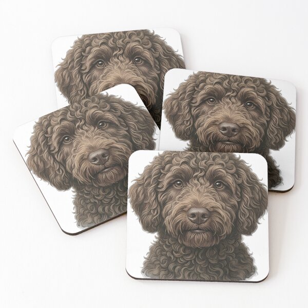 Item preview, Vintage Naturalist Labradoodle Portrait — Antique Dog Breed Art designed and sold by Catch333.
