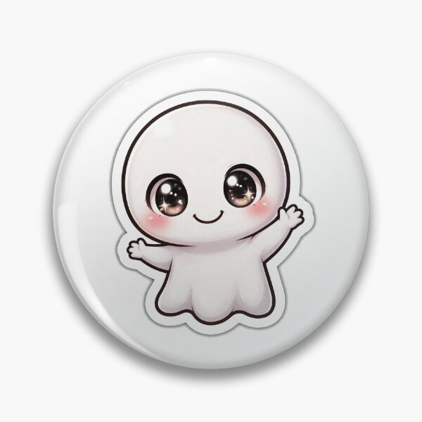 Item preview, Friendly Ghost Classic Anime Chibi Sticker - Halloween designed and sold by Lesley D.