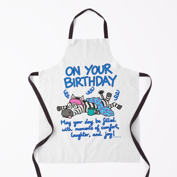 Item preview, Funny Birthday Zebra – Cozy Coffee & Birthday Wishes designed and sold by newsuept25.art.