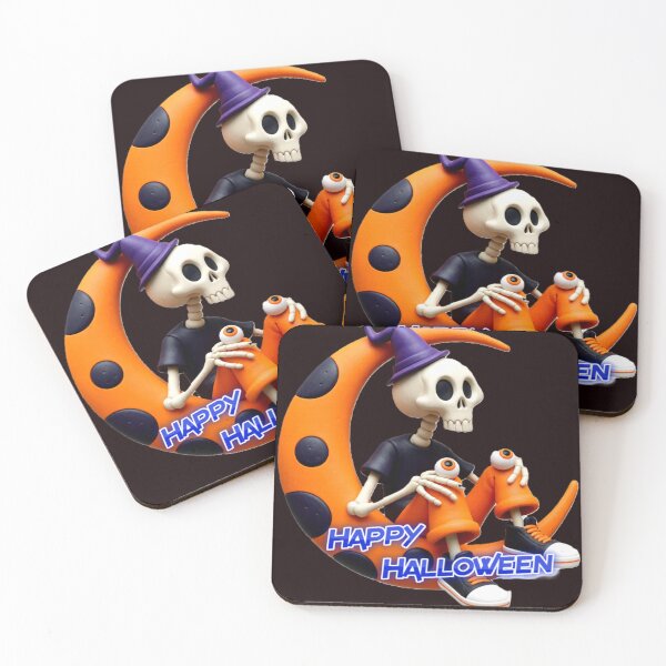Item preview, colorful halloween skeleton typographic funny halloween skelton design designed and sold by SmashingDeals.
