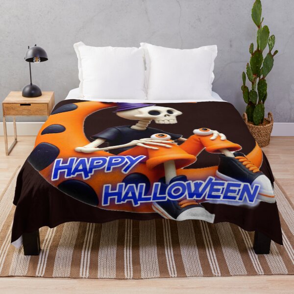 Item preview, colorful halloween skeleton typographic funny halloween skelton design designed and sold by SmashingDeals.