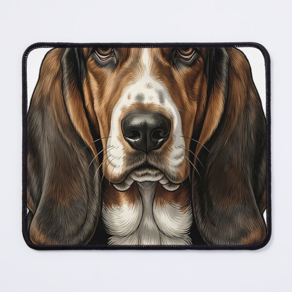 Item preview, Vintage Naturalist Basset Hound Portrait — Antique Dog Breed Art designed and sold by Catch333.