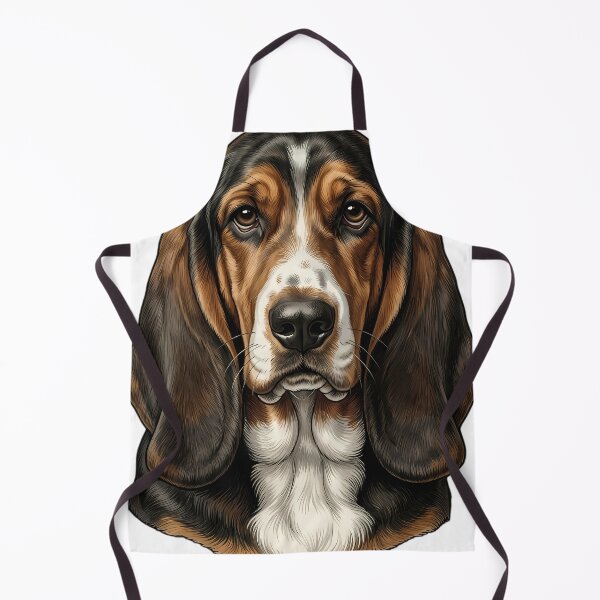 Item preview, Vintage Naturalist Basset Hound Portrait — Antique Dog Breed Art designed and sold by Catch333.