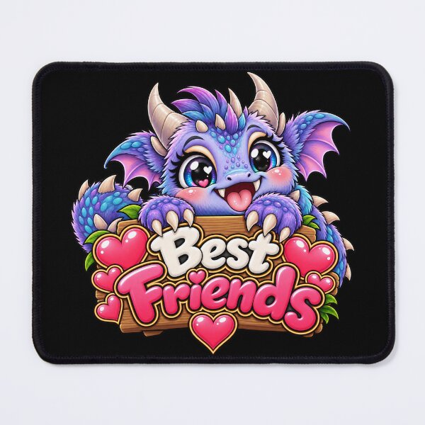 Item preview, Best Friends Purple Creature – Cute Kawaii Fantasy Friendship Design designed and sold by aventi24.