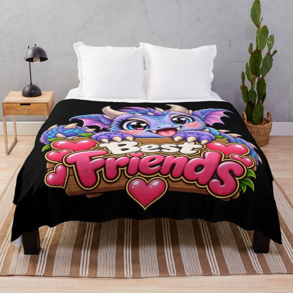 Item preview, Best Friends Purple Creature – Cute Kawaii Fantasy Friendship Design designed and sold by aventi24.