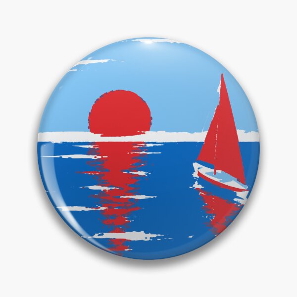 Item preview, Minimalist Ocean Scene Art  designed and sold by Studio pod Burom.