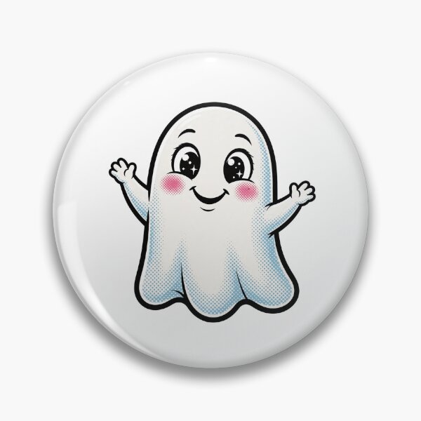Item preview, Friendly Ghost Bold Comic Inks Sticker - Halloween designed and sold by Lesley D.
