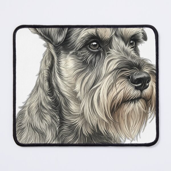 Item preview, Vintage Naturalist Miniature Schnauzer Portrait — Antique Dog Breed Art designed and sold by Catch333.