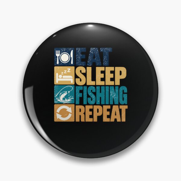 Item preview, Eat Sleep Fishing Repeat Angler Fisherman Hobby designed and sold by HumansStuck12.