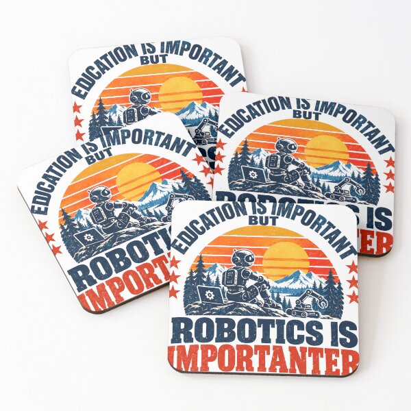 Item preview, Education Is Important But Robotics Is Importanter Robot Engineer STEM Student designed and sold by SEEM-drawing.