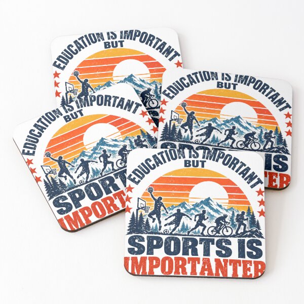 Item preview, Education Is Important But Sports Is Importanter Sports Lover Athlete Fitness Outdoor designed and sold by SEEM-drawing.
