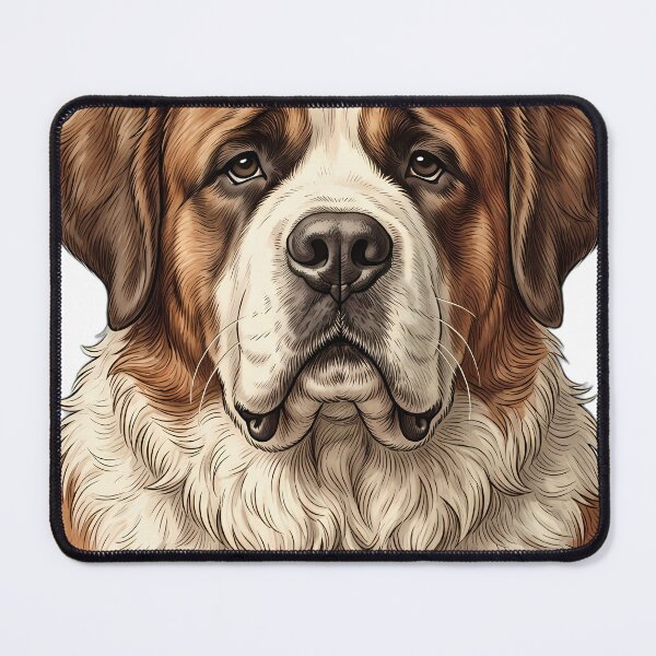 Item preview, Vintage Naturalist Saint Bernard Portrait — Antique Dog Breed Art designed and sold by Catch333.