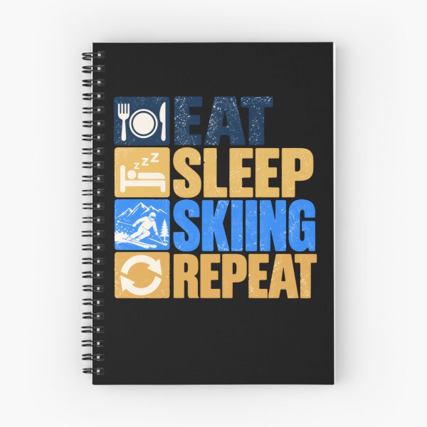 Item preview, Eat Sleep Skiing Repeat Skier Winter Sports Mountain Enthusiast designed and sold by HumansStuck12.
