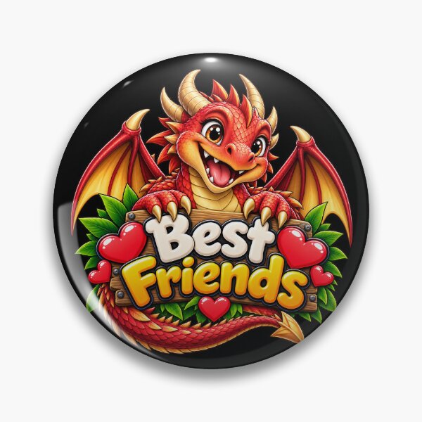 Item preview, Best Friends Red Dragon – Cute Kawaii Fantasy Dragon Friendship Design designed and sold by aventi24.