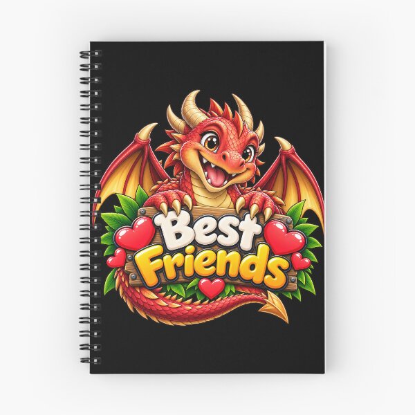 Item preview, Best Friends Red Dragon – Cute Kawaii Fantasy Dragon Friendship Design designed and sold by aventi24.