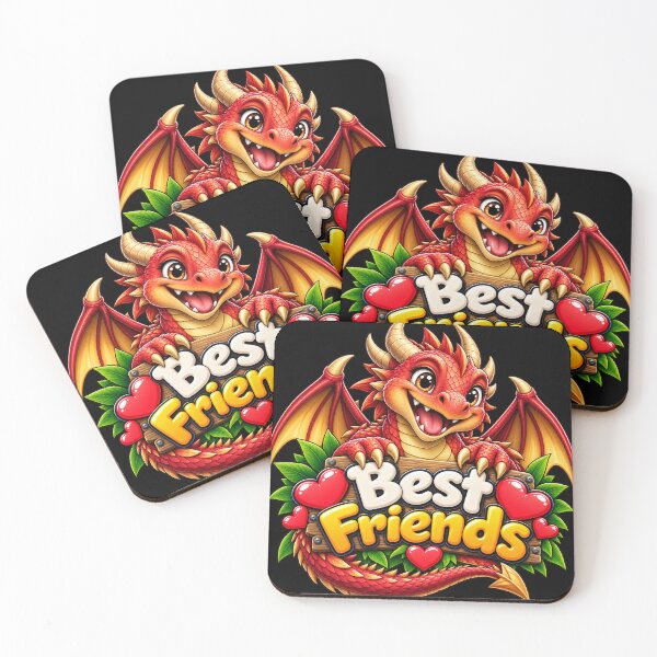 Item preview, Best Friends Red Dragon – Cute Kawaii Fantasy Dragon Friendship Design designed and sold by aventi24.