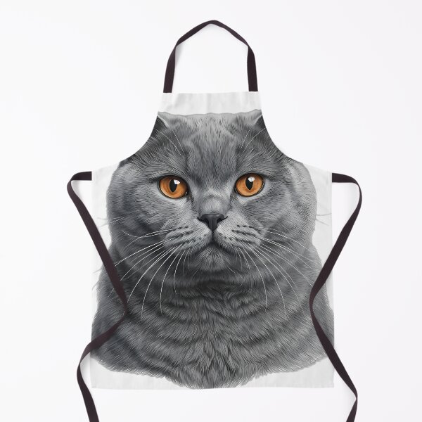 Item preview, Vintage Naturalist British Shorthair Cat Portrait — Antique Cat Breed Art designed and sold by Catch333.