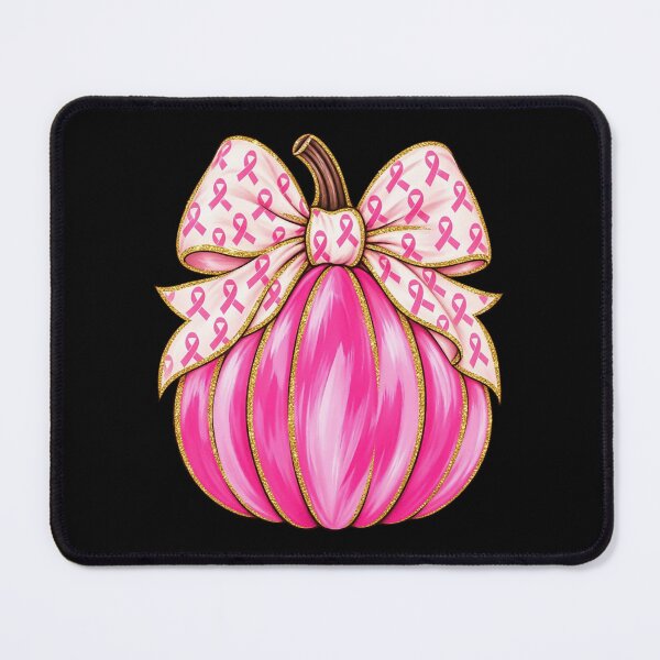 Item preview, Pink Pumpkin Coquette Bow Ribbon Breast Cancer Awareness designed and sold by jackelmbradyt.
