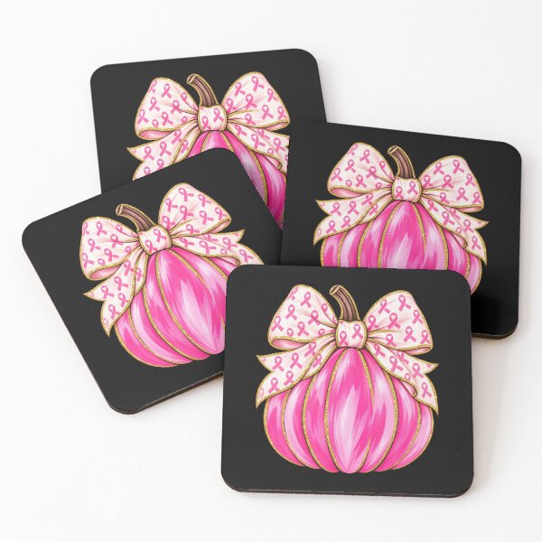 Item preview, Pink Pumpkin Coquette Bow Ribbon Breast Cancer Awareness designed and sold by jackelmbradyt.