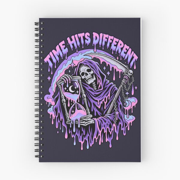 Item preview, Time Hits Different Pastel Goth Grim Reaper designed and sold by Moo7shop.