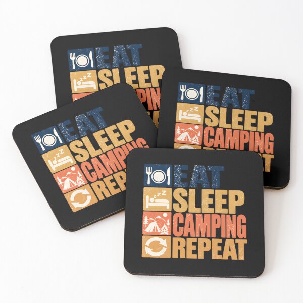 Item preview, Eat Sleep Camping Repeat Camping Life Outdoor Lover designed and sold by HumansStuck12.
