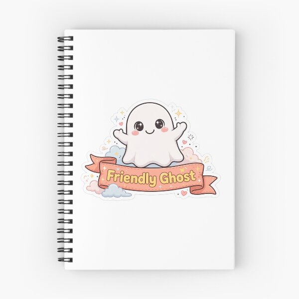 Item preview, Friendly Ghost Name Banner Showcase Sticker - Halloween designed and sold by Lesley D.