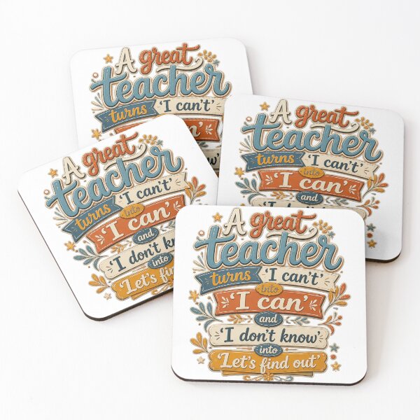 Item preview, A Great Teacher Quote designed and sold by Beyond The Canvas.