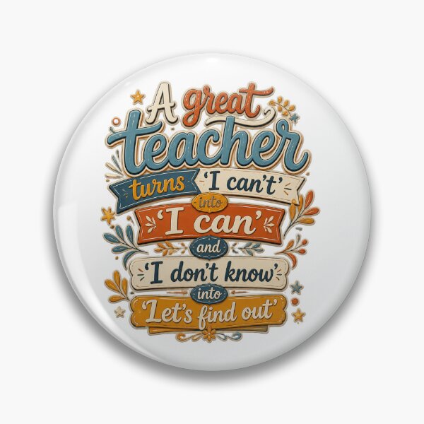 Item preview, A Great Teacher Quote designed and sold by Beyond The Canvas.