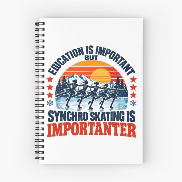 Item preview, Education Is Important But Synchro Skating Is Importanter Synchronized Ice Skater Team designed and sold by NeedForParks.