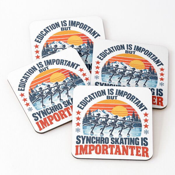 Item preview, Education Is Important But Synchro Skating Is Importanter Synchronized Ice Skater Team designed and sold by NeedForParks.
