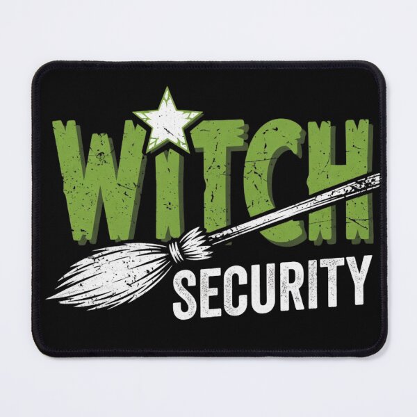 Item preview, Witch Security Funny Halloween Costume Broomstick designed and sold by CF_VintageDesign.
