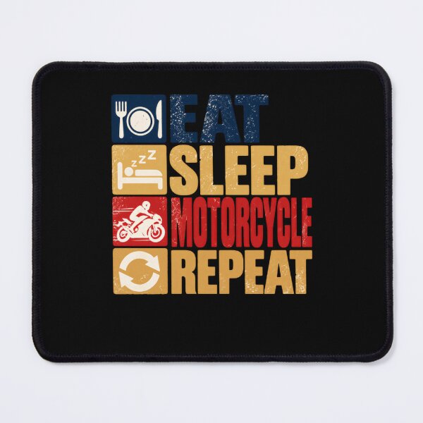 Item preview, Eat Sleep Motorcycle Repeat Biker Rider Motorcycling Enthusiast designed and sold by HumansStuck12.