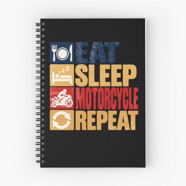 Item preview, Eat Sleep Motorcycle Repeat Biker Rider Motorcycling Enthusiast designed and sold by HumansStuck12.