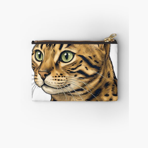Item preview, Vintage Naturalist Bengal Cat Portrait — Antique Cat Breed Art designed and sold by Catch333.