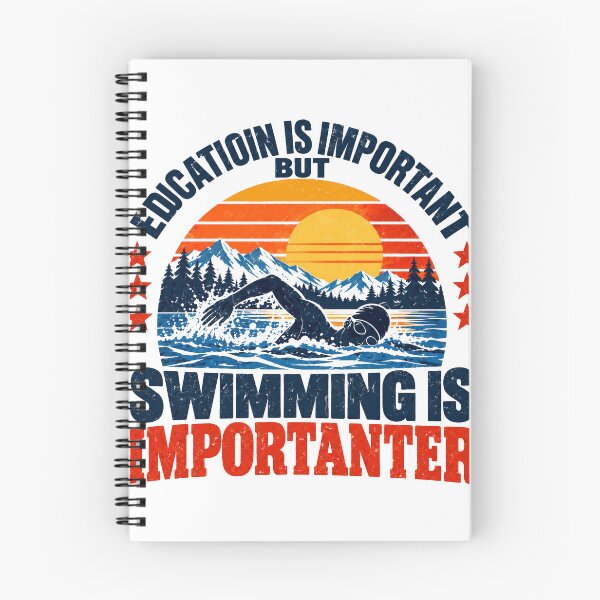 Item preview, Educatioin Is Important But Swimming Is Importanter Swimmer Sports Athlete designed and sold by SEEM-drawing.