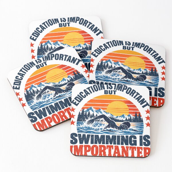 Item preview, Educatioin Is Important But Swimming Is Importanter Swimmer Sports Athlete designed and sold by SEEM-drawing.