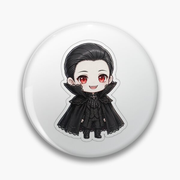 Item preview, Goth Vampire Classic Anime Chibi Sticker - Halloween designed and sold by Lesley D.