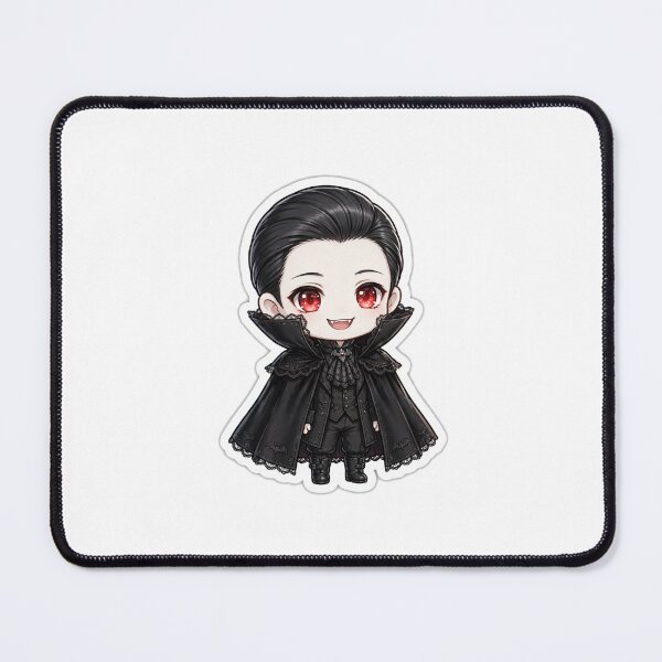 Item preview, Goth Vampire Classic Anime Chibi Sticker - Halloween designed and sold by Lesley D.